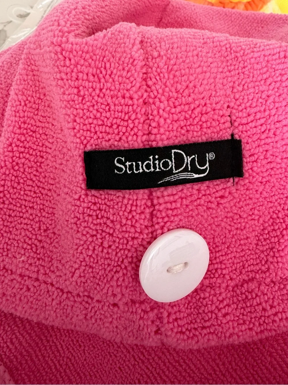 2 Pack: StudioDry Microfiber Hair Turban — Pink & Black